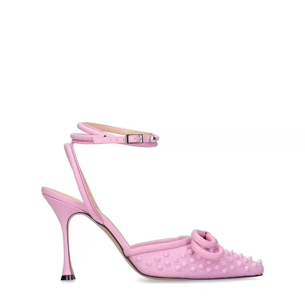 

Женские свадебные туфли на каблуке, с острым носком