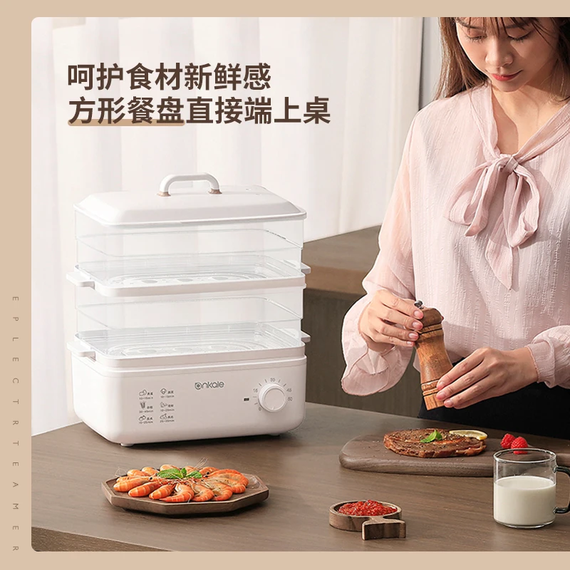 Steamer Automatic Power Off Multi-function Timing Steam Electric Steamer Pot