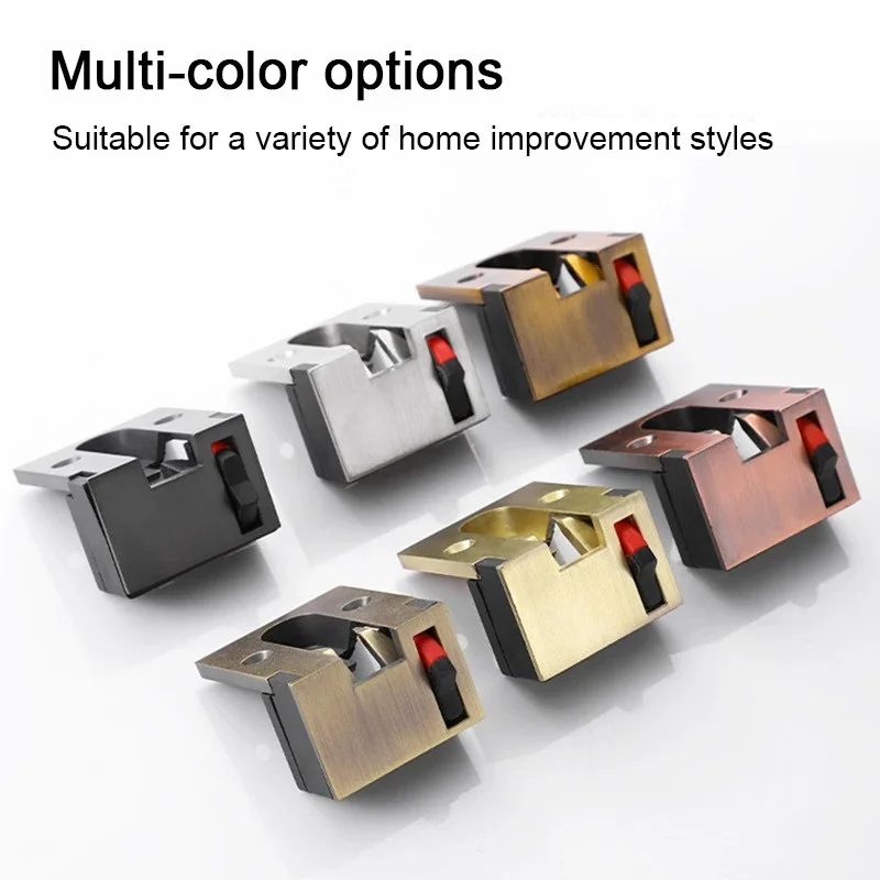 Hidden Safety Door Zinc Alloy Chain Lock Extruded Door Latch Anti-theft Door Lock Home Hotel Security Locks Hardware Accessories