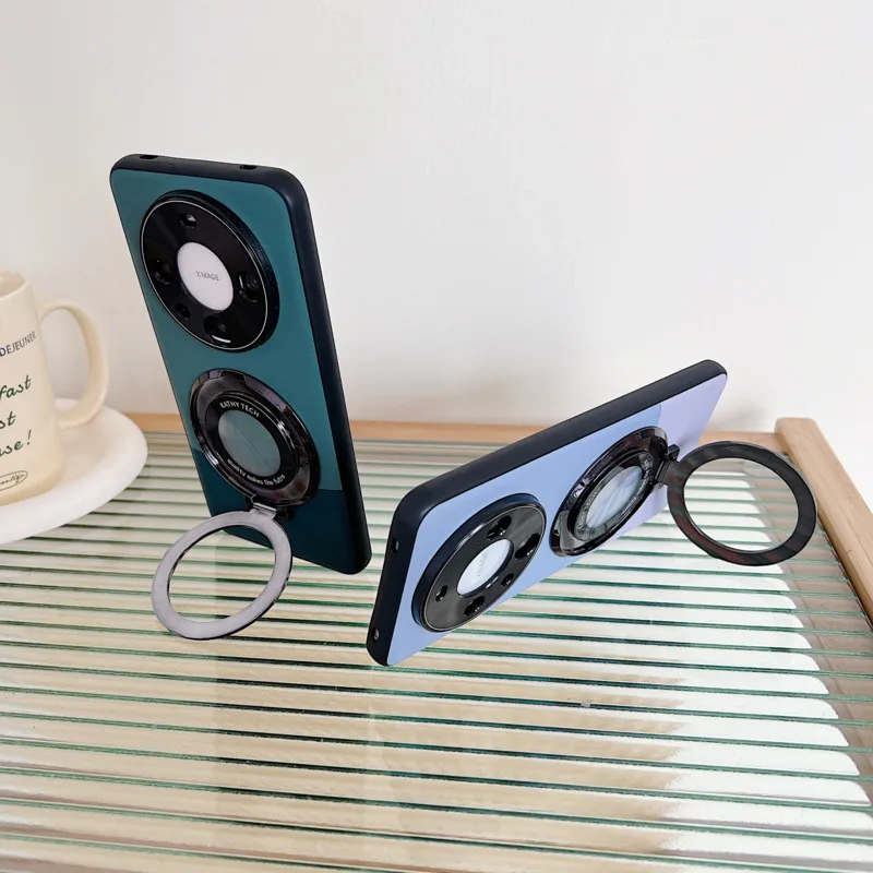 For Huawei Mate 60 Rs 50 40 30 P60 P50 P40 Pro cases Leather Cover For Magsafe Magnetic Holder Wireless Charging Case