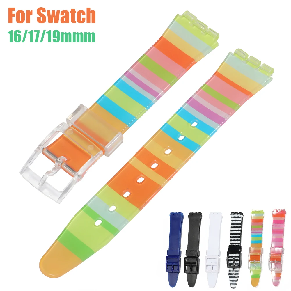 Colorful Silicone Rubber Watch Strap - Jelly Hue Replacement Wrist Band
