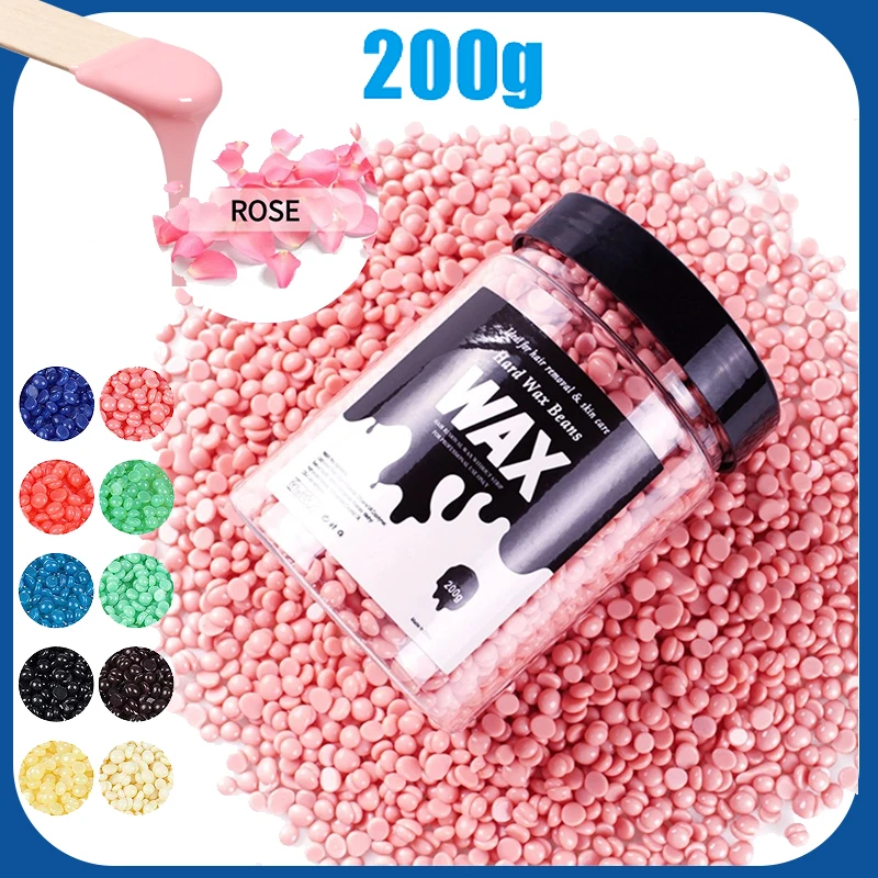 200g Canning Hair Removal Wax Beans Hot Film Waxing Beads for Wax Warmers Melting Pot