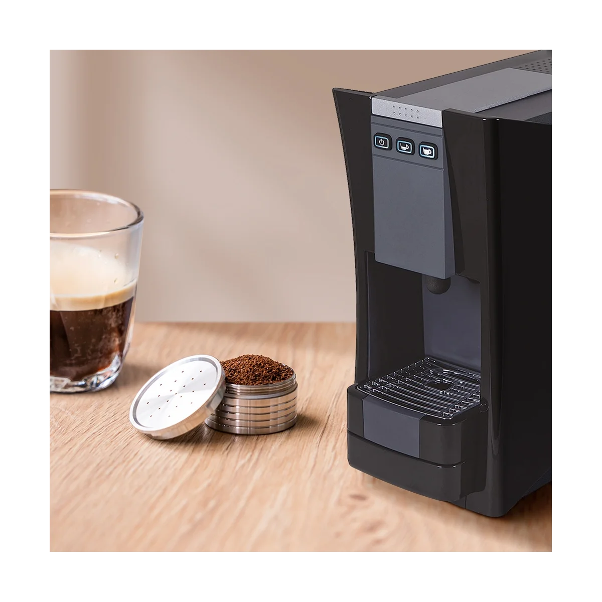 Per Essse Espresso Caffe - S.12 Macchina Stianless Steel Capsule Di Caffè Riutilizzabili Cialde Filtranti Per Caffè Espresso