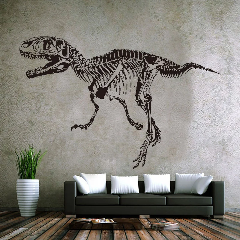 

Dinosaur Fossil Skeleton Wall Sticker Vinyl Home Decoration Kids Room Boys Bedroom Jurassic World Decal Removable Wallpaper D506