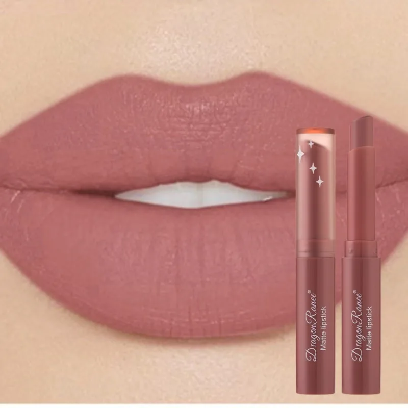 1Pc Nude Matte Lipstick Waterproof Long Lasting Lip Sticks Non Sbiadisce Sexy Red Velvet Lipstick Women Make Up Cosmetics Vendita Calda