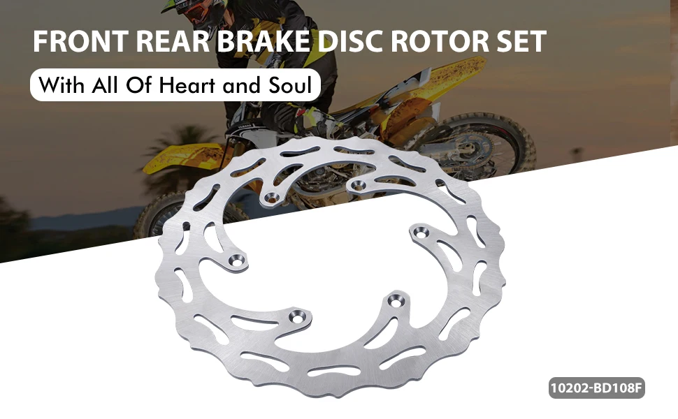249MM Vorderrad-Bremsscheibe für Yamaha WR250F WR450F YZ125 YZ250 YZ250F YZ450F 2003-2015 Suzuki RM125 RM250 1989-2008 DRZ400S DR250R – Detail 2