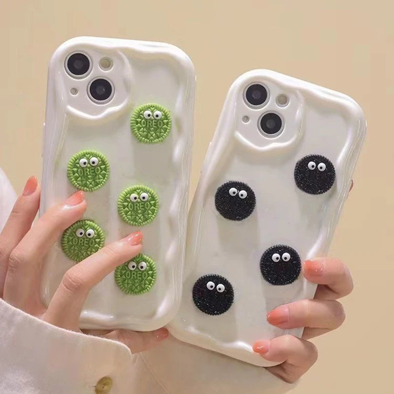 Cute 3D Lucky Cookies Cartoon Soft Wave TPU Phone Case