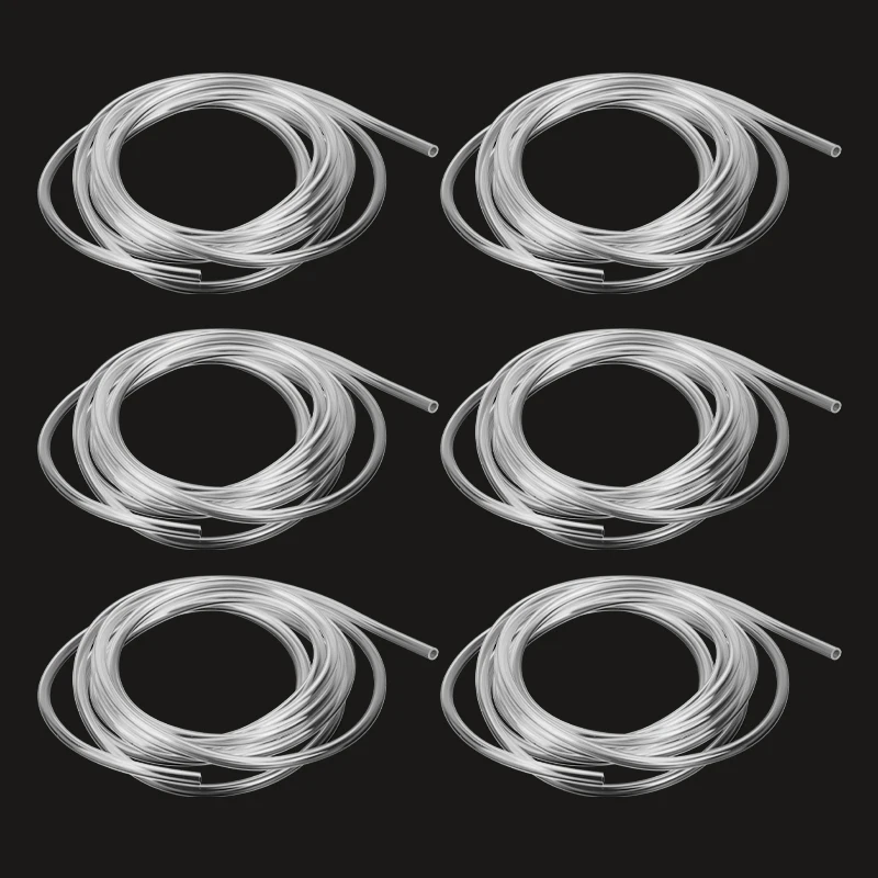 2-5m Aquarium CO2 Tube Pipe Oxygen Hose for Fish Tank Plant CO2 Generator Regulator Reactor System Kit Set Accessories PU 4*6mm 6