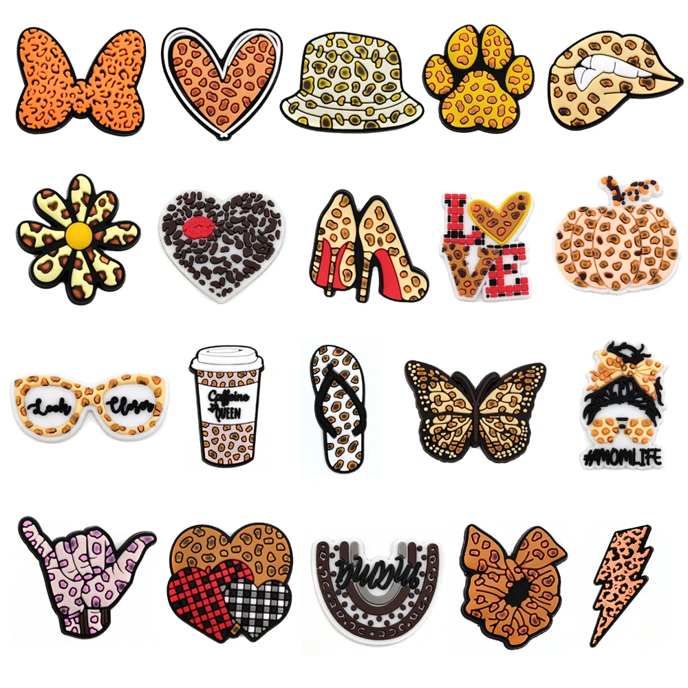 Leopard Print Shoe Charm for DIY Decorations and Gifts
