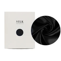 Luxurious 100% Natural Mulberry Silk Pillowcase with Hidden Zipper, Double - Sided for a Soft & Cool Summer Touch (Black)