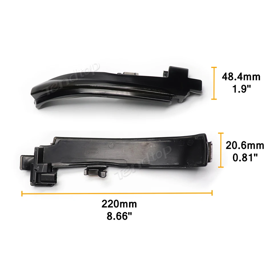 2 Stuks Dynamische Led Zijspiegellicht Voor Volvo Xc60 2014 2015 2016 2017 Richtingaanwijzer Knipperlicht Geen Fout Oem #:31371878  34