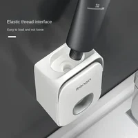 High Quality Automatic Toothpaste Dispenser Squeezer With Toothbrush Holder Wall Mounted Bathroom Accessories Sets 4