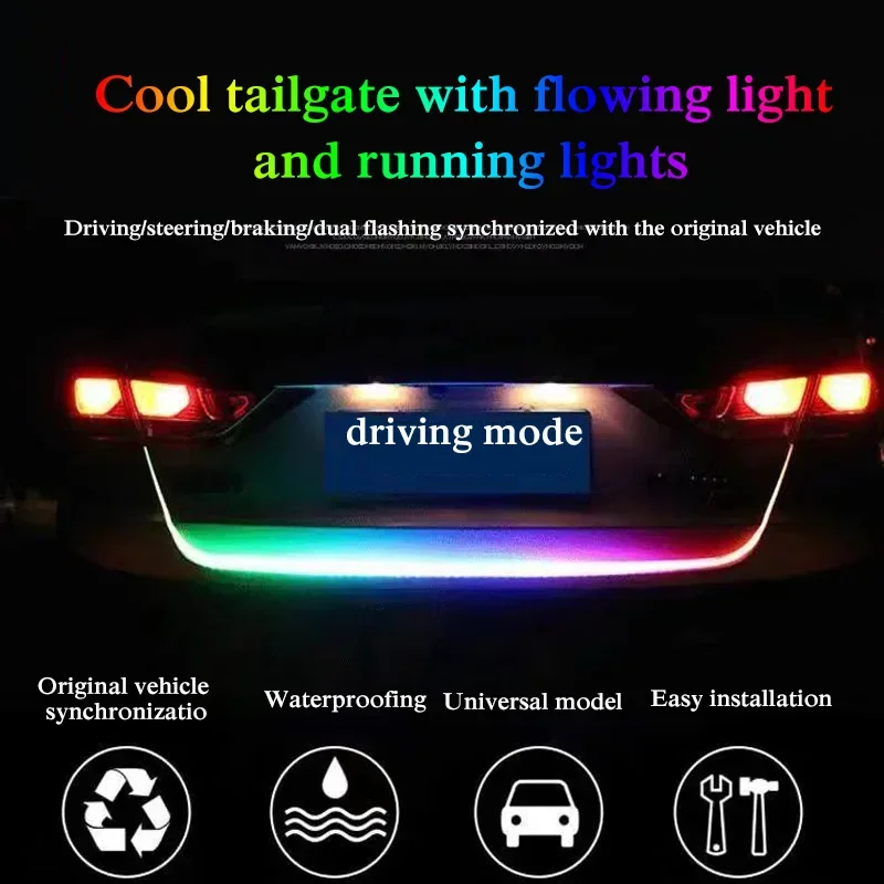 자동차 후드 가이드 장식 앰비언트 램프, Avatr 11 12 07 LED DRL 주간 주행 테일 라이트 스캔, 12V