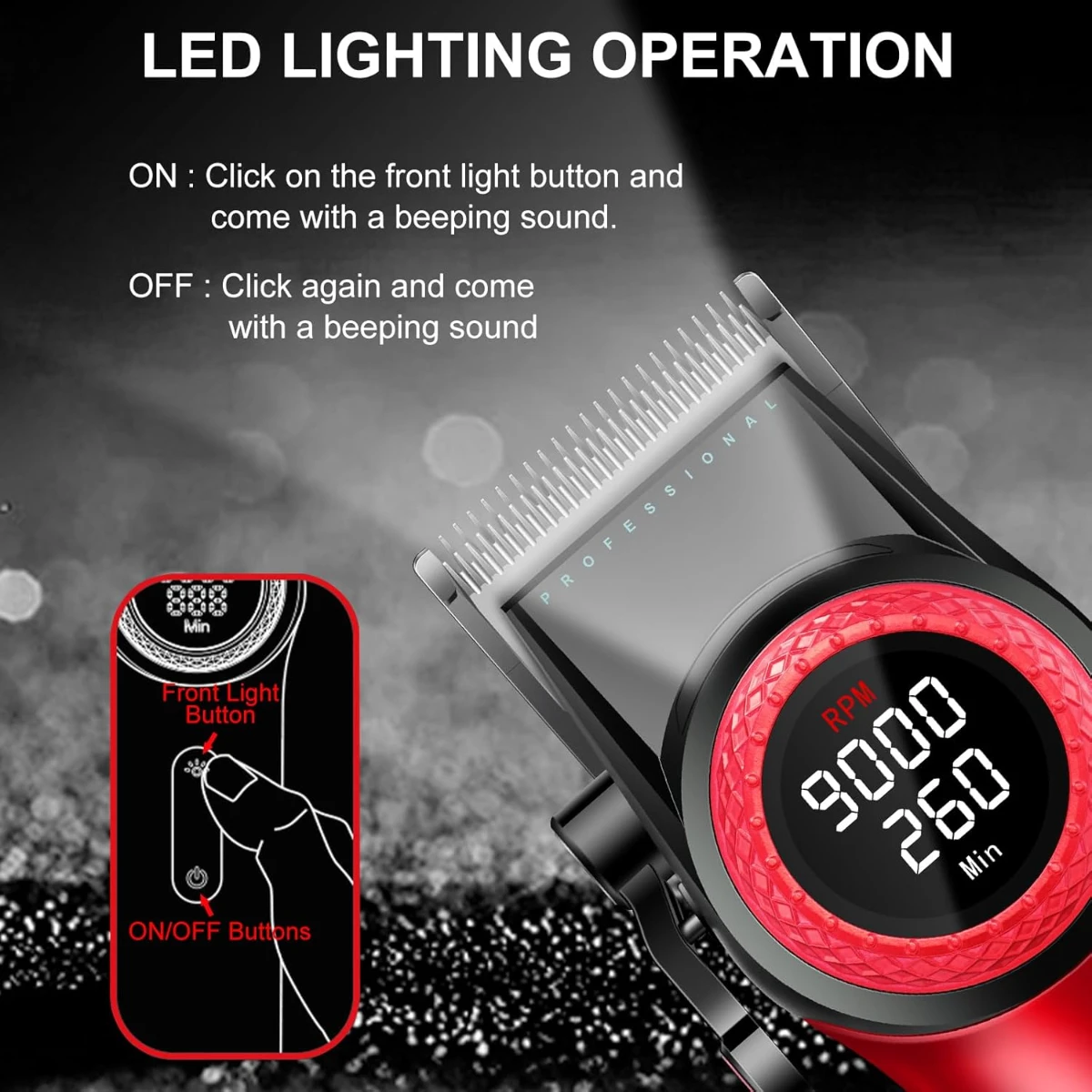 VGR ماكينة حلاقة شعر احترافية ماكينة قص شعر حلاق ك...