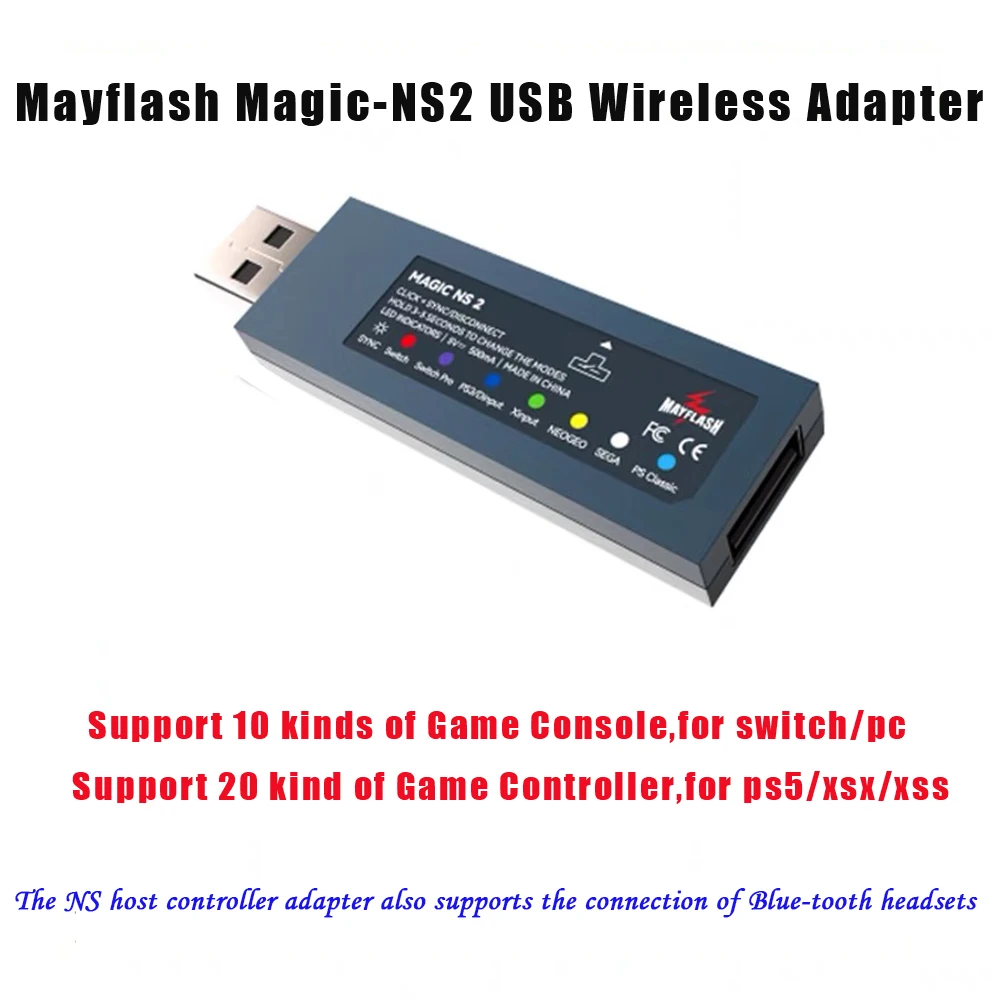Usb Wireless Ns Controller Mayflash Wireless For PS5/PS4/Xbox One