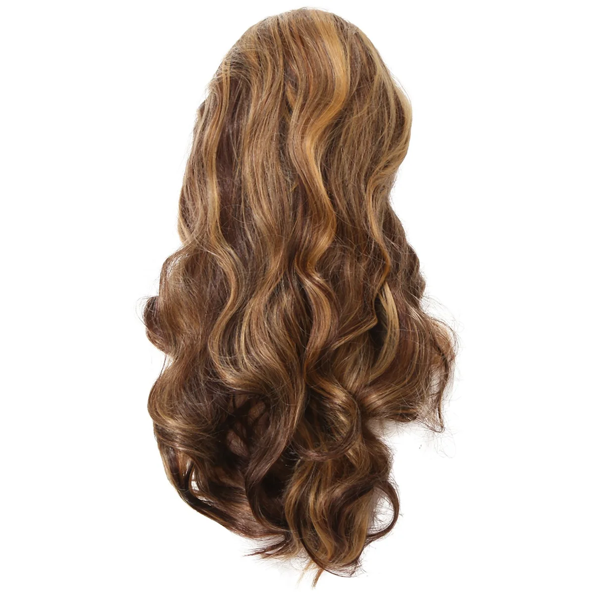 

26 Inch European and American Piano Color Long Curly Hair Big Wave Front Lace Wig Female Hair Wigs Chemical Fiber Wig