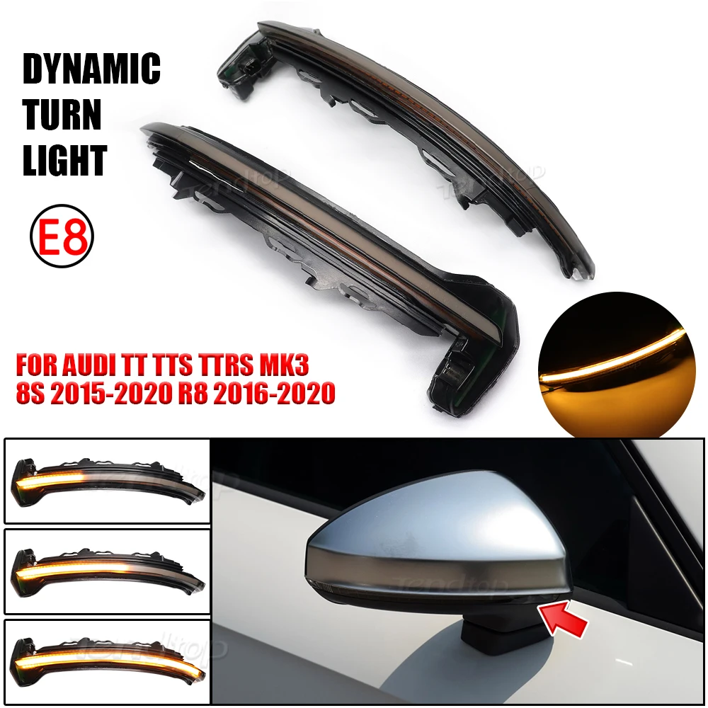 Dynamic Blinker Led Specchietto Retrovisore Indicatore Luminoso Indicatore Di Direzione Per Audi Tt Tts Mk3 8S 2015-2020 Ttrs R8