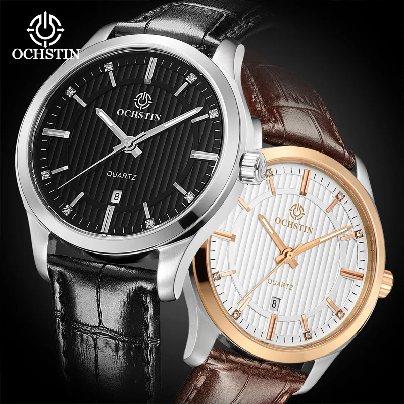 

OCHSTIN Promotional Model 2024 Business Light Luxury Parangon Perfection Series Japanese Quartz Movement Men's Quartz Watch