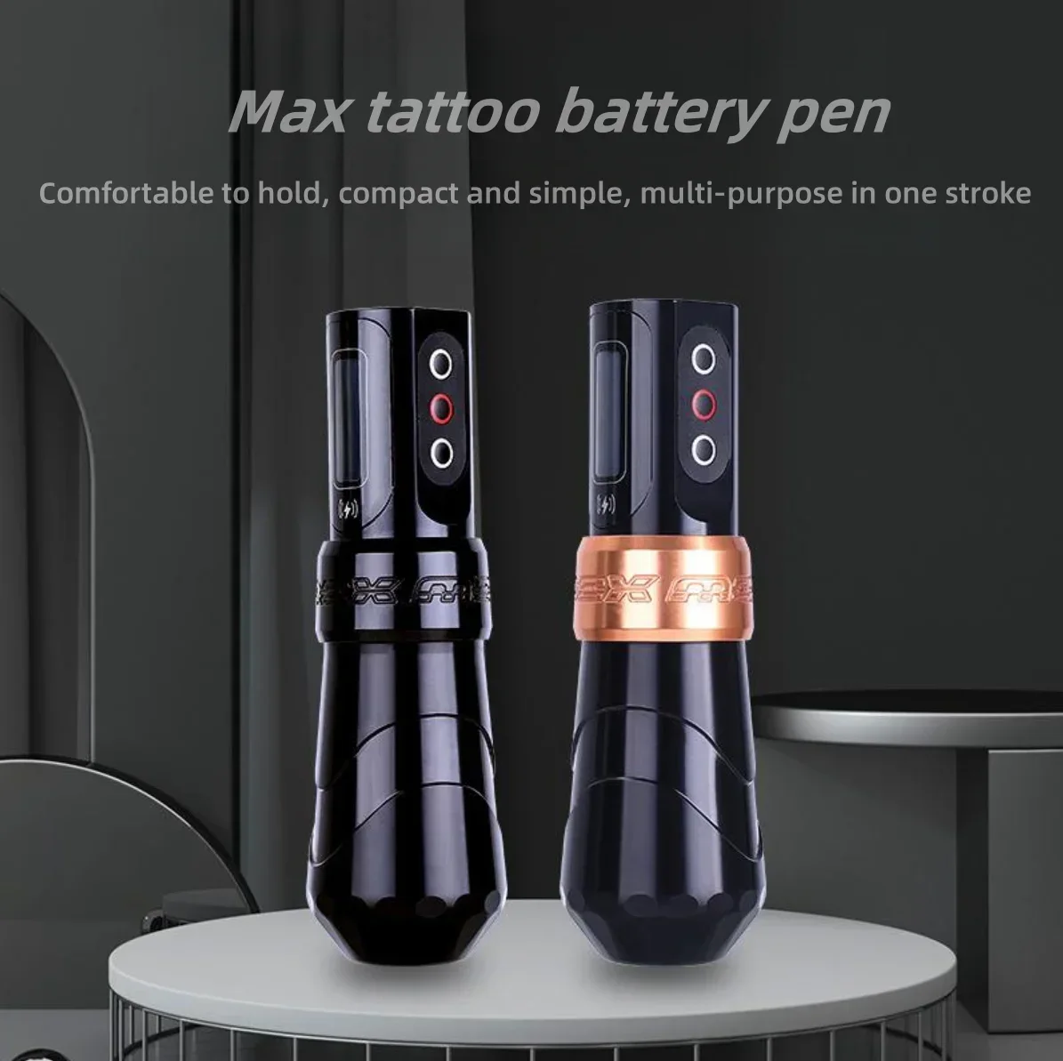 

Professional Wireless Tattoo Machine Pen 10000Rpm Coreless Motor with 2PCS Lithium Battery for Permanent Makeup Tattoo Artist