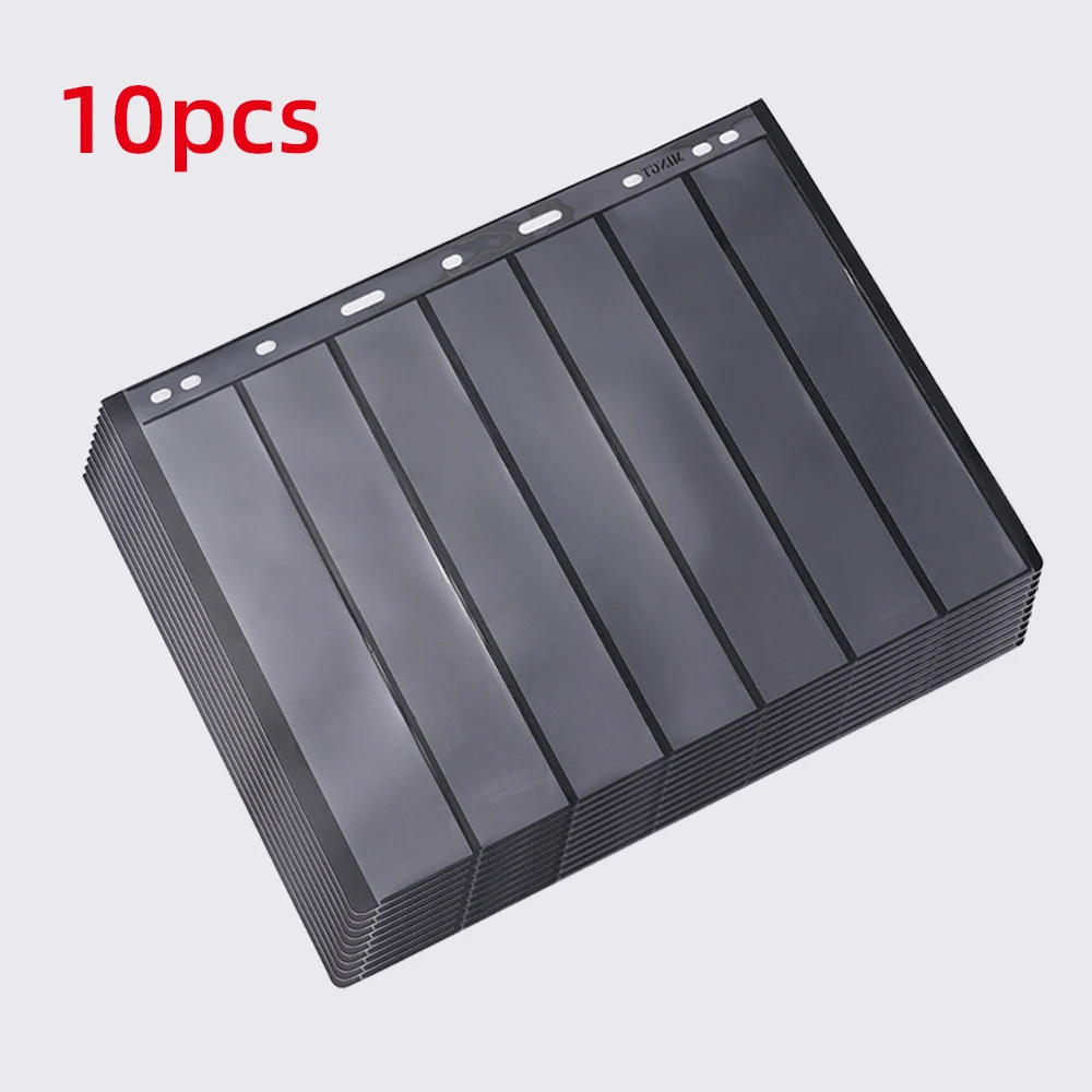 Stamp Album Inners 10PCS Stamps Grid Stamp Page Collection Stamps Album Holders Sheets Clear PVC Loose-leaf Inners Refill Page