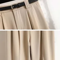 L-4XL Plus Size Pants For Women 2025 New Arrivals High Waist Straight Suit Pants Women Korean Style Casual Trousers Female - Image 6