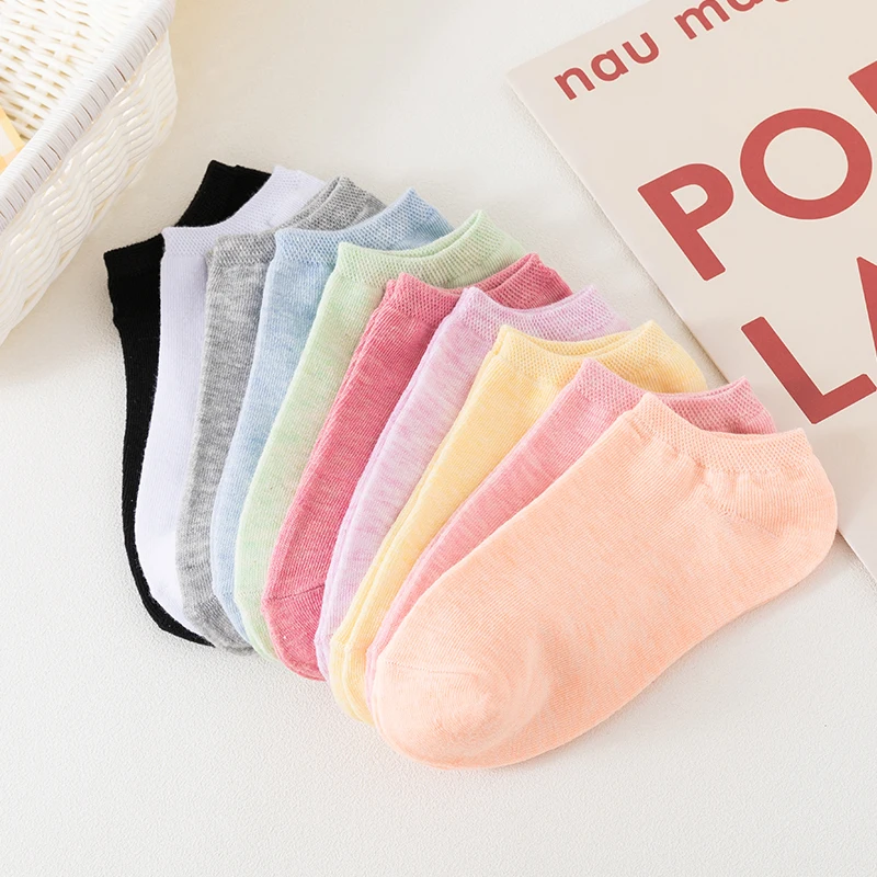 3/5/6/10/20 زوجًا من الجوارب القصيرة المصنوعة من ا...