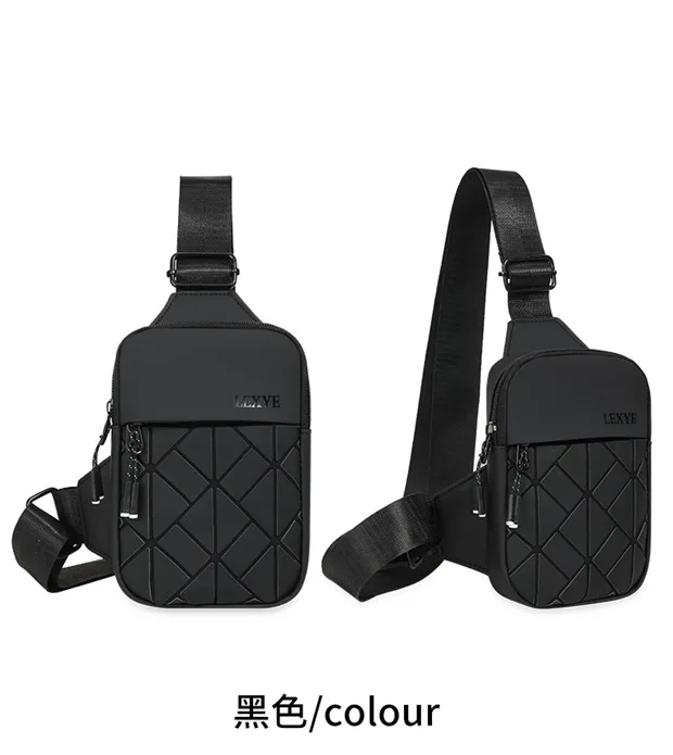 New Universal Crossbody Small Bag Casual Rhombus Grid Shoulder Fashion Mobile Phone Breast Bag Premium Crossbody Bag