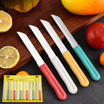 12 pezzi/set coltelli da bistecca set di posate con lama seghettata coltelli da pranzo set per coltello da cucina di qualità per pane e carne 1