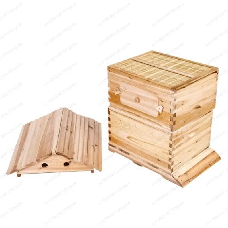 Beehive Super Beekeeping Brood House Wood Box 7PCS Auto Honey Bee Hive Frames Uk