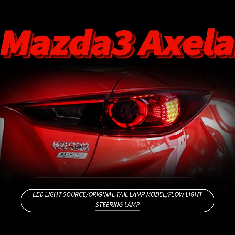 

Car LED Taillight For Mazda 3/Axela 2014-2019 2018 2019 Rear Running Lamp Brake Reverse Turn Signal Waterproof Car Accessories