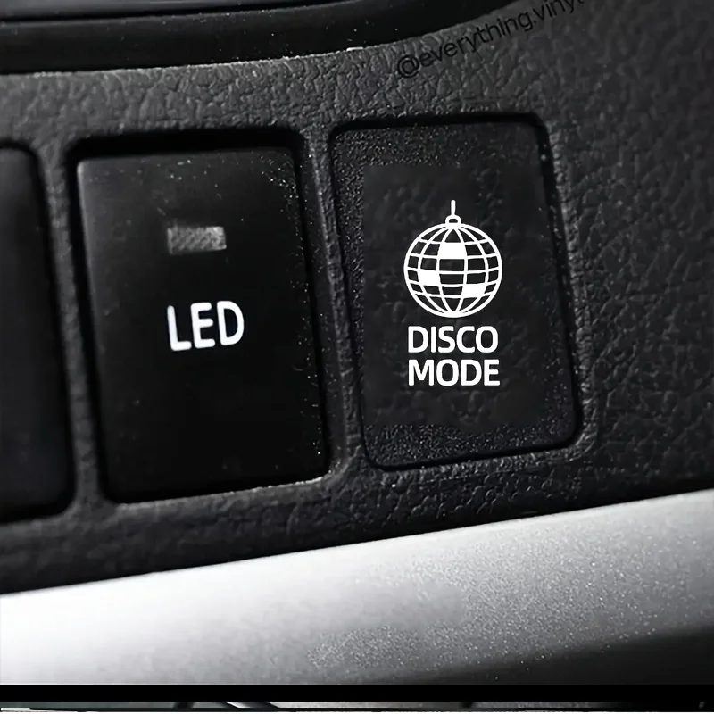 4Pc Set of Fun Disco Ball Mini Vinyl Stickers