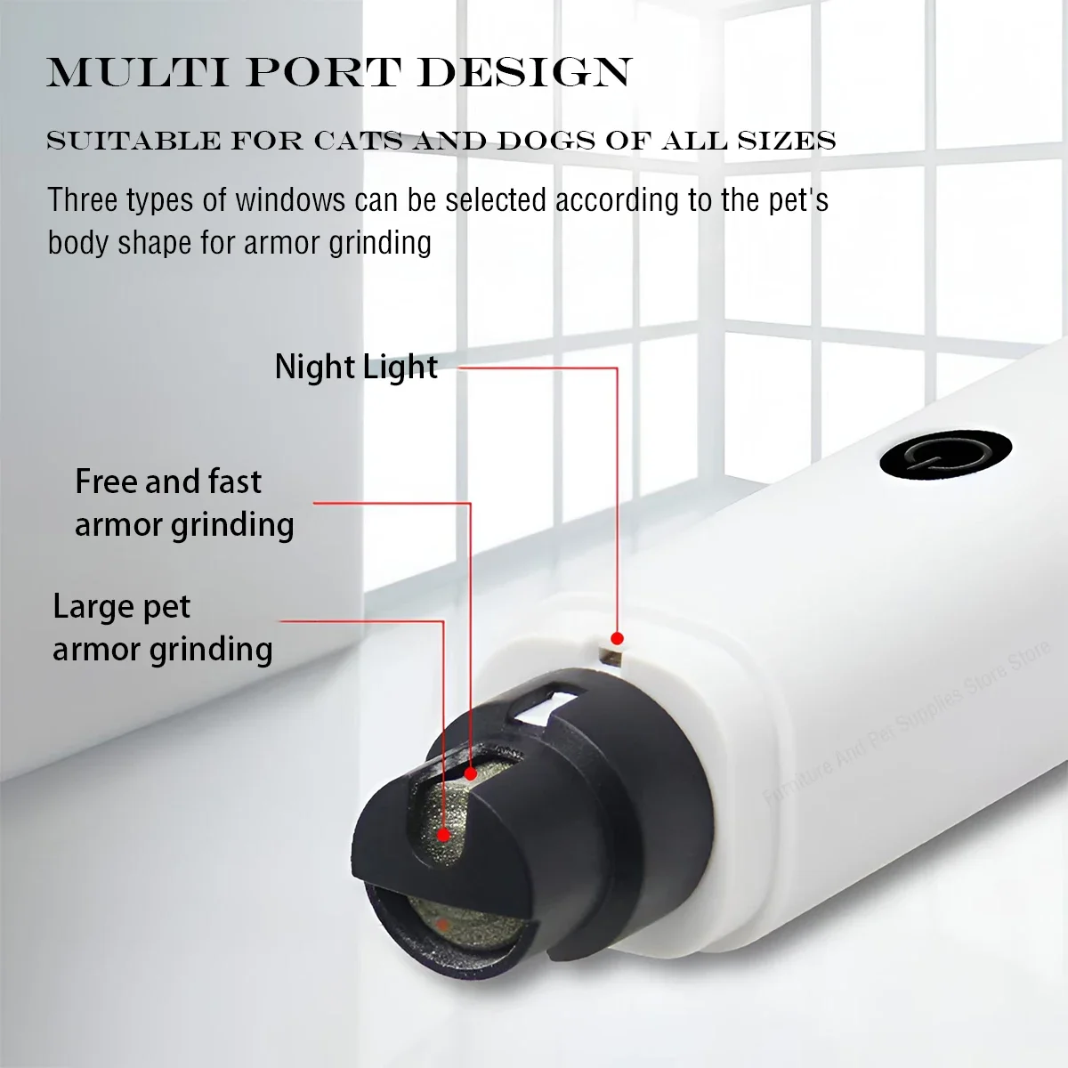 Pet Nail Clipper Electric Dog Nail Clippers For Dog Nail Grinders Rechargeable USB Charging LED Light Pet Quiet Cat Paws Grooming