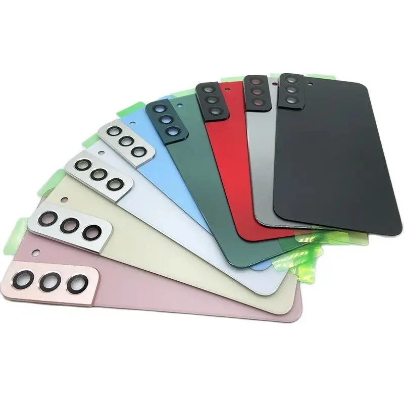 Phone Battery Cover For Samsung Galaxy S22+ S22 Plus S22Plus Back Case Glass Rear Door Housing Replacement Case With Camera Lens phone back cover glass phone back cover glass battery cover samsung phone case