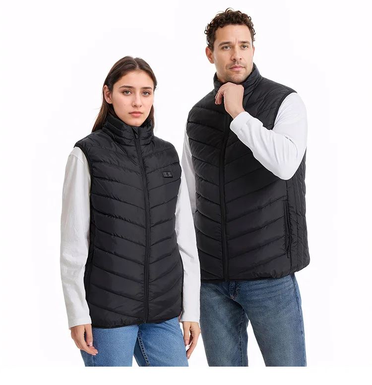High Quality Smart Safety Outdoors Heated Vest Coat Jackets Men's Women's Heating USB Electric Jacket Warm Clothing Plus Size