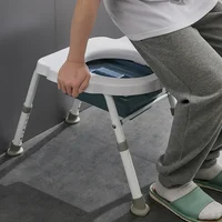 Stable Elderly Potty Chair  Nonslip, Constant Temperature Adjustable Maternity Toilet Frame, Comfortable Commode Chair 1