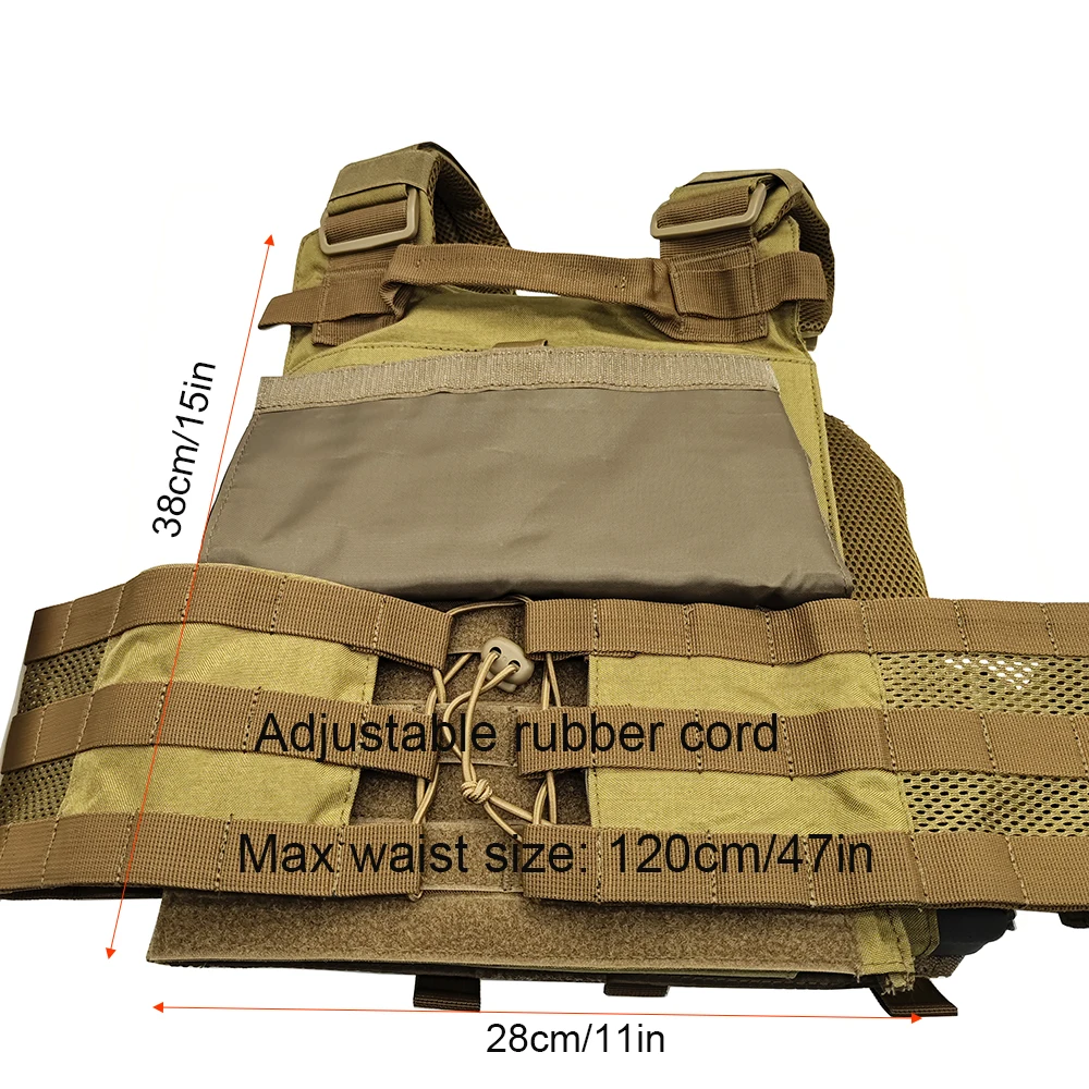 Système MOLLE de Cummerbund élastique à dégagement rapide, poudres triple Mag amovibles, nylon 1000D découpé au laser