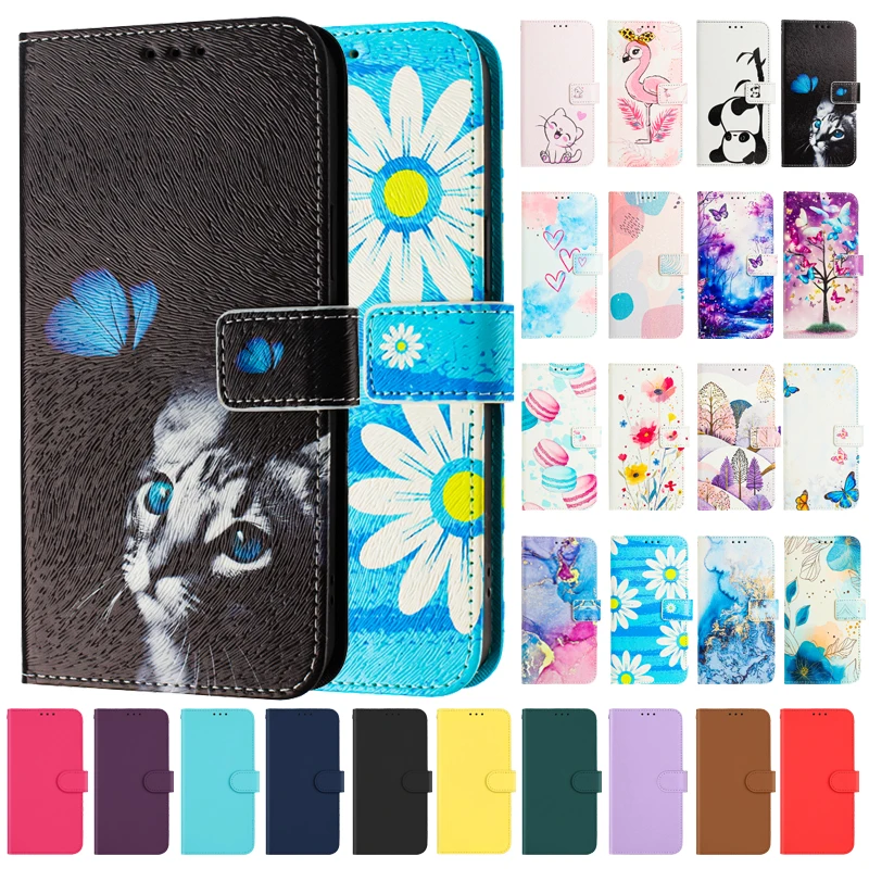 Luxury Flip Leather Case - Elegant Floral Wallet Design 2025