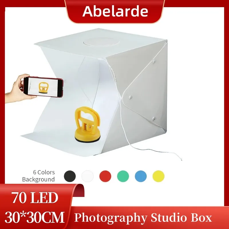 Lightbox Light Box Mini Photo Studio Box 30*30cm Photography Light Studio Shooting Tent Kit Multiple Color Backdrops