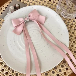 Elegant Pink Bow Hair Clips - Stylish Accessories (Pink 1pcs)