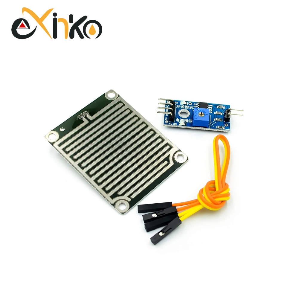 Arduino Sensor Kit 3-Pack Rain Sensor Modules - 3.3V-5V Raindrop ...