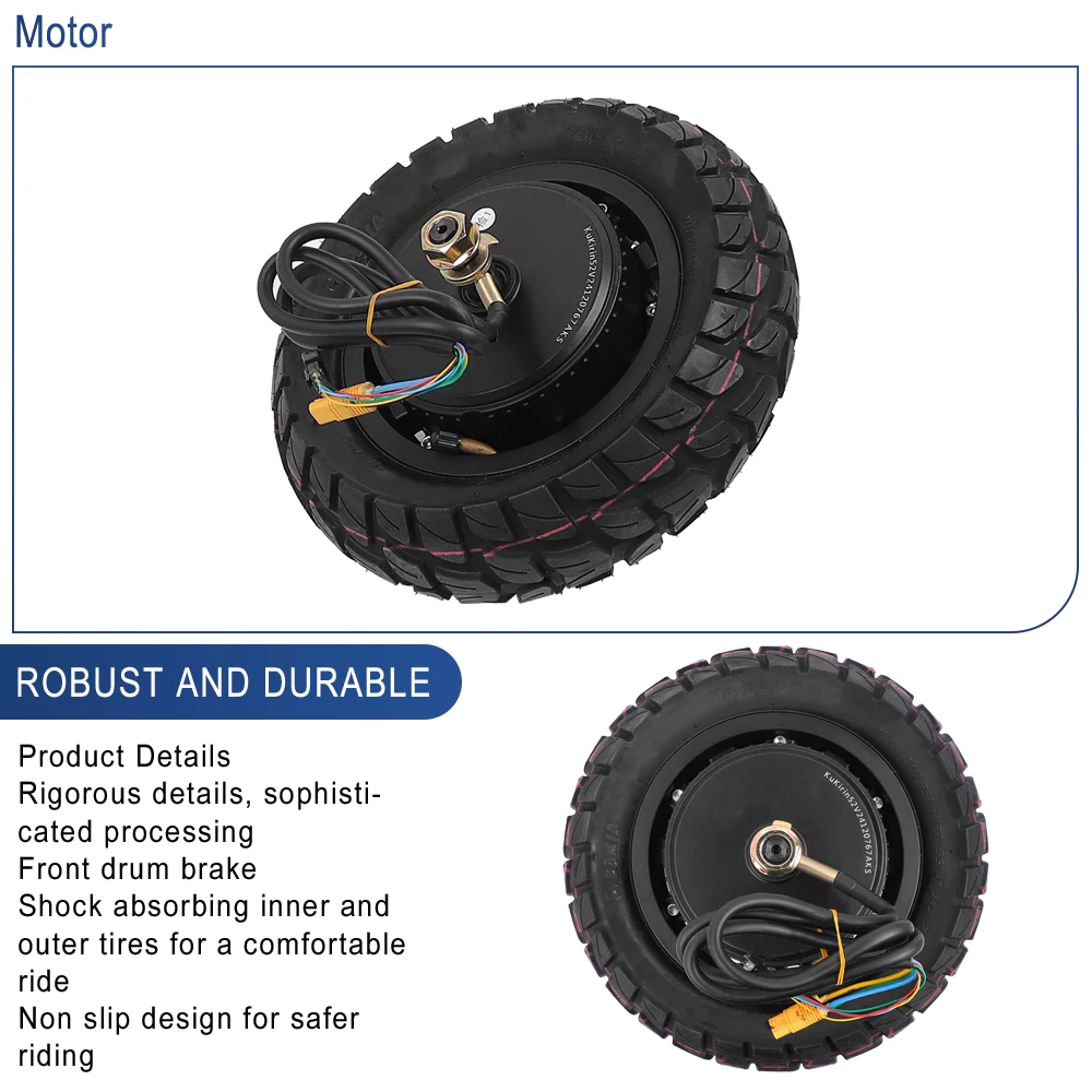 Vorne/Hinten Motor Motor Für Kugoo Kukirin G2 Master Elektrische Roller Montage Vorne/Hinten Rad Mit 255x80 reifen Motor Teile – Detail 2