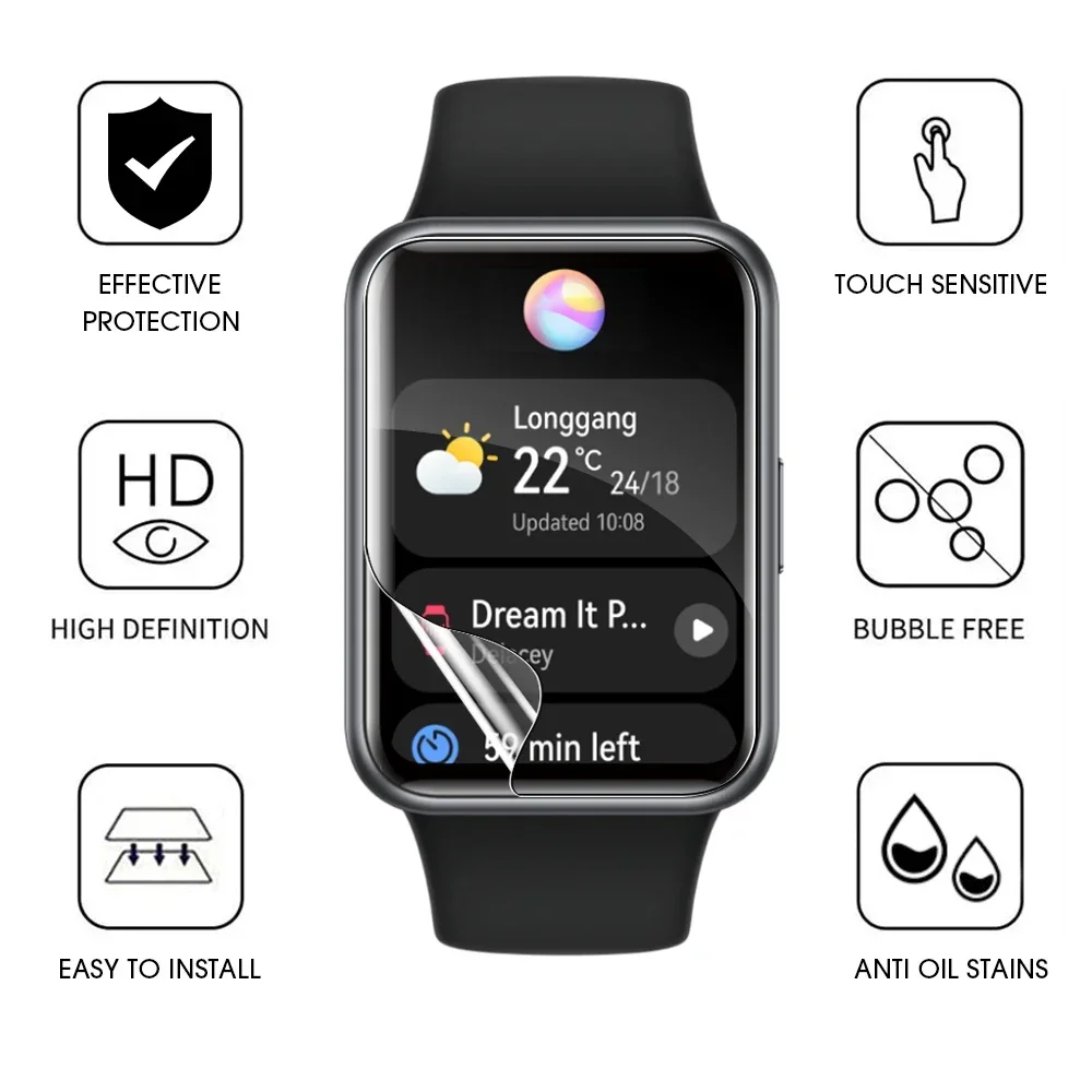 Huawei Watch Fit 2 HD Hydrogel Screen Protector - Anti-Scratch Protective Film