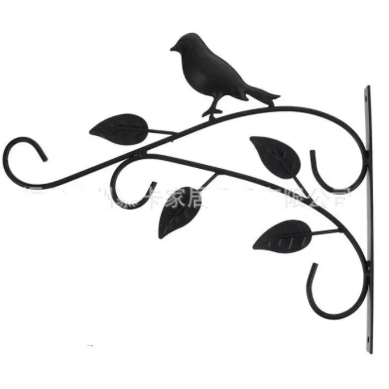 Decorative Garden Hook Flower Pots Hanging Basket Hanger Wrought Bracket Wall Mounted Cast Iron Home Use ZM806 metal hook,wall mount hooks,multi purpose hooks,wall organizer hook