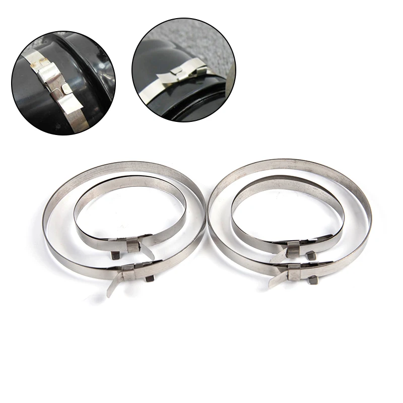 Axle CV Joint Boot Clips Kit Stainless Steel Cable Tie Driveshaft Retain Clip Auto Crimp Banding Clamp 4pcs cv boot clamp stainless steel clamp clips