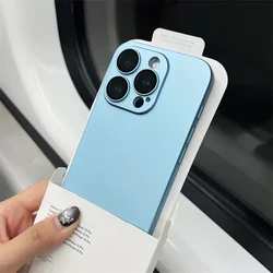 Ultra Thin Matte Shockproof Case with Glass Camera Protection - 17Promax (Light Blue)
