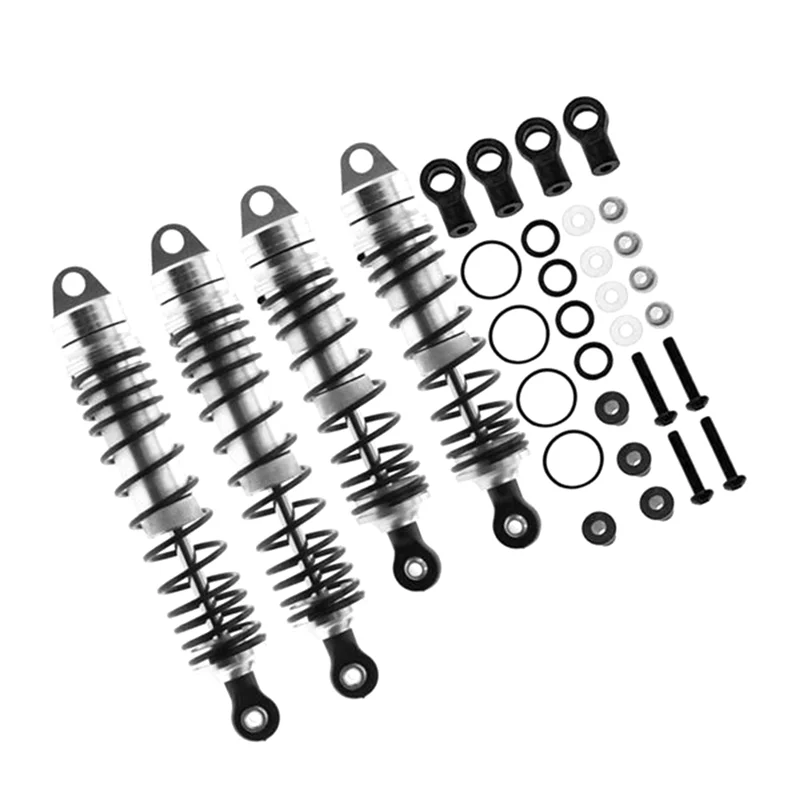 트랙사스 슬래시 4X4 VXL 2WD 러슬러 호스 스탬피드 1/10 RC카용 메탈 프론트+리어 쇼크 업소버 업그레이드 부품 1세트