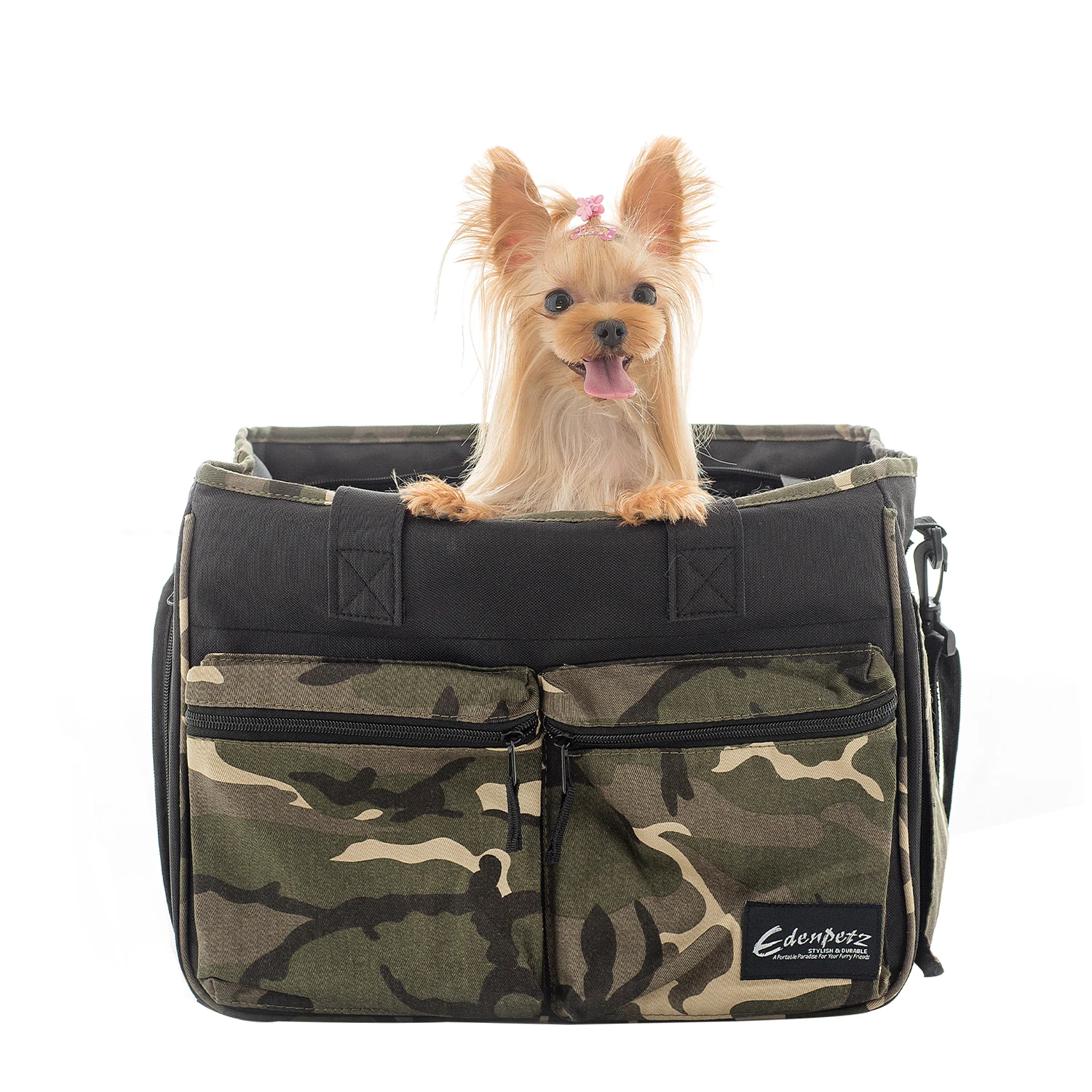 Pet Cat Dog Carrier Bags Load 7KG Airline Approved Transport Camouflage Soft Comfort Hidden Handbag