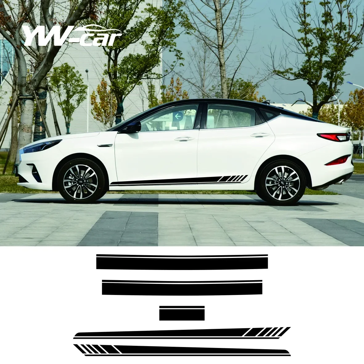 

Edition 1 Car Hood Decal Roof Rear Side Stripes Skirt Sticker For Mercedes Benz AMG GT S 4 Door X290 GT63 GT43 GT53 Accessories