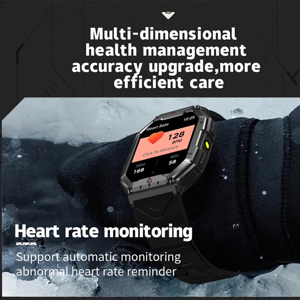 Reloj inteligente deportivo para exteriores 2024 con seguimiento GPS, batería de 650 Mah, 1 ATM, brújula impermeable, reloj con llamadas Bluetooth para hombres_voghion.com