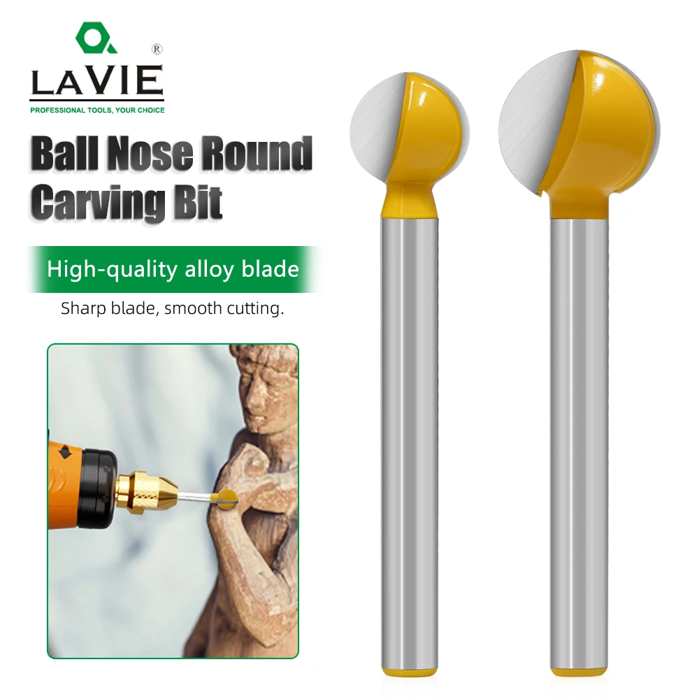 LAVIE 6 mm Schaft runde Schnitzfräser Holzbearbeitung für Holzschnitzerei C06045